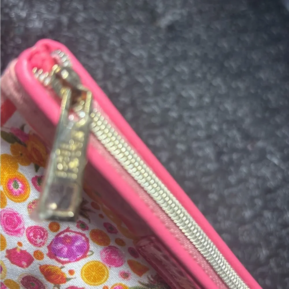 Estée Lauder Pink Floral Canvas Tote Pouch NWOT